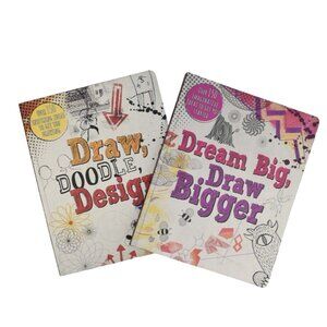 Draw Doodle Design and Dream Big Draw Bigger Books Set